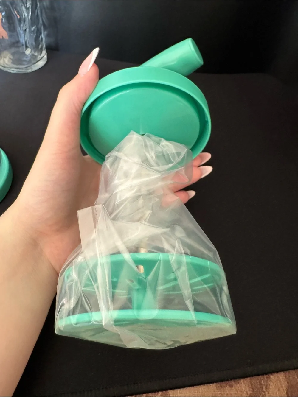 Pampered Chef Brown Whipped Cream Maker Boxed NEW